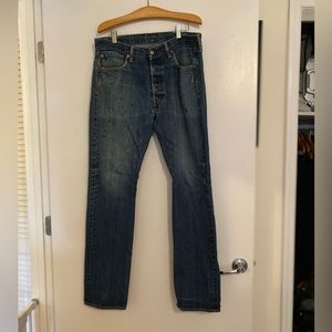 Levis Vintage Dark Wash Straight Leg Size 34x34